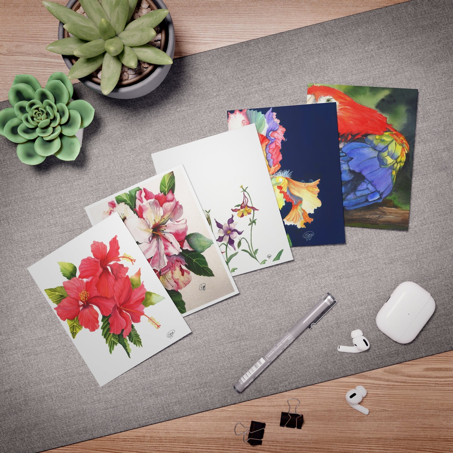 Multi-Design Greeting Cards (5-Pack)